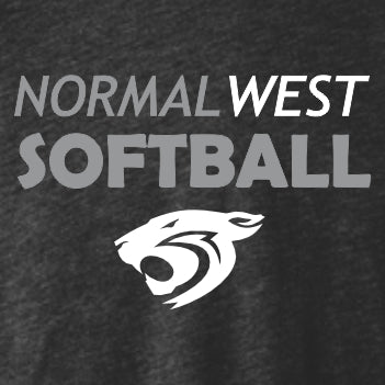 NCWHS Softball TrI-Blend Long Sleeve T-shirt - Des. B