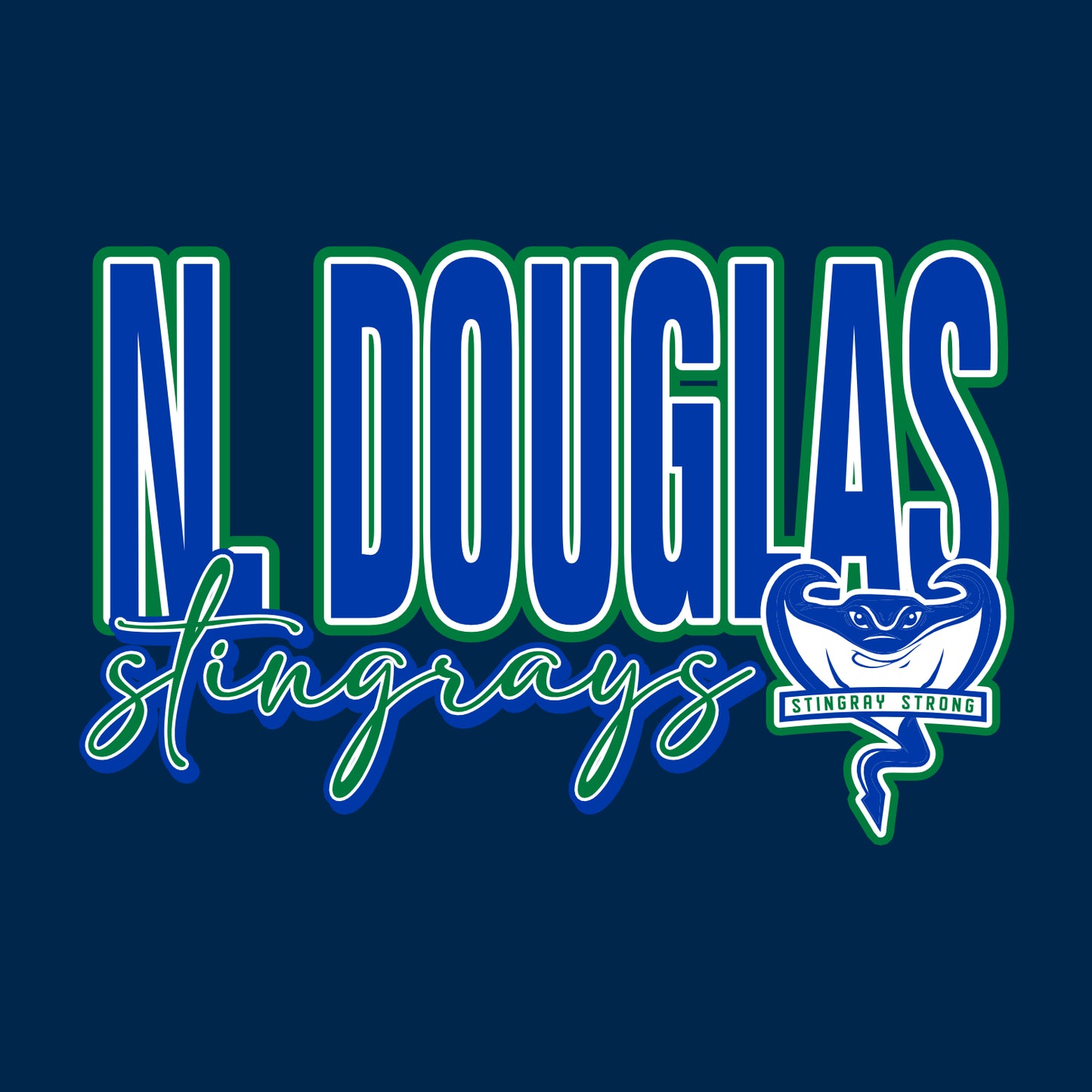 NDouglas Spiritwear All American Hooded Sweatshirt