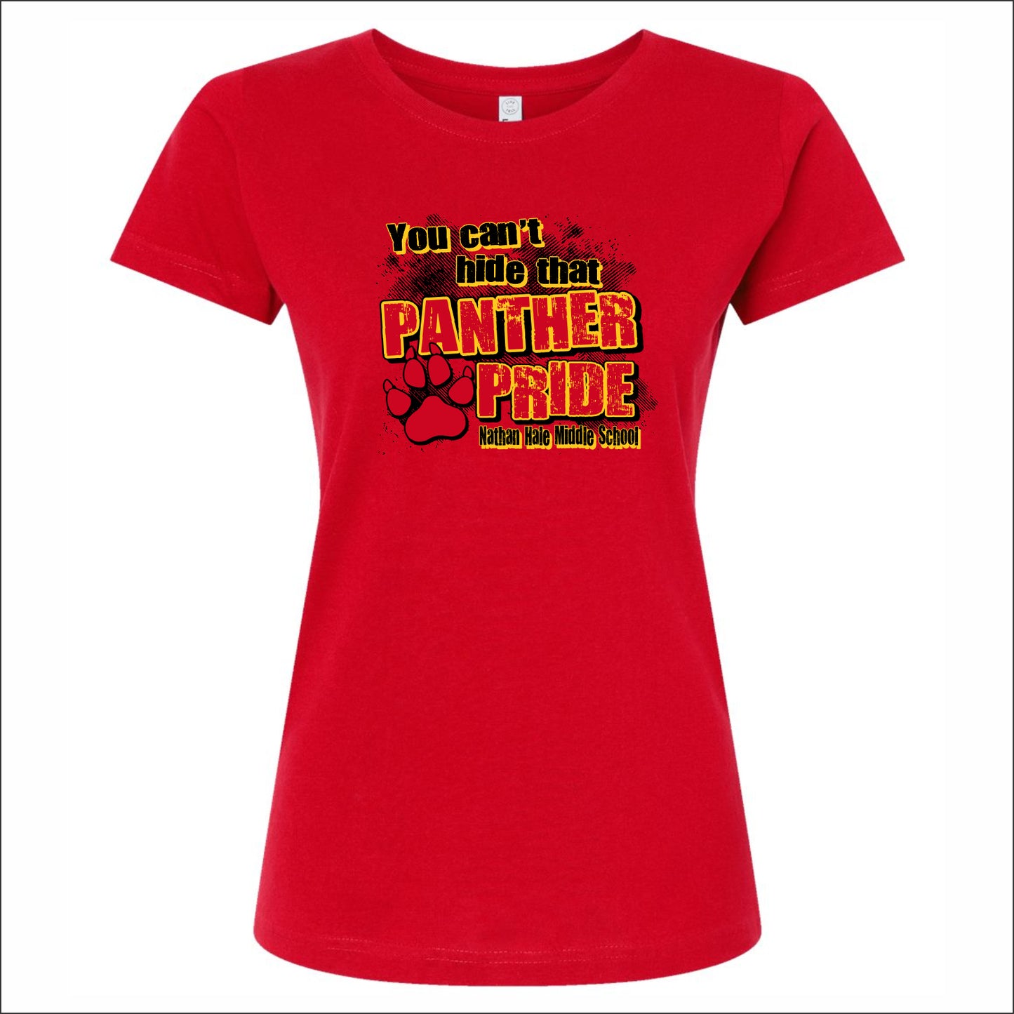 Nathan Hale MS Ladies Fine Jersey T-shirt - Design A
