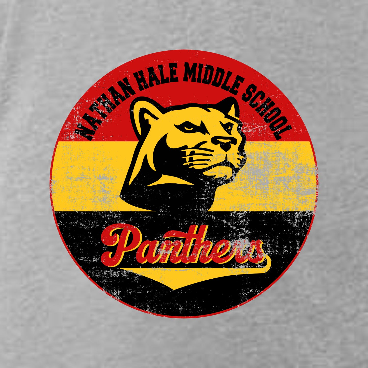 Nathan Hale MS Heathered Soft Jersey Short Sleeve T-shirt - Design B