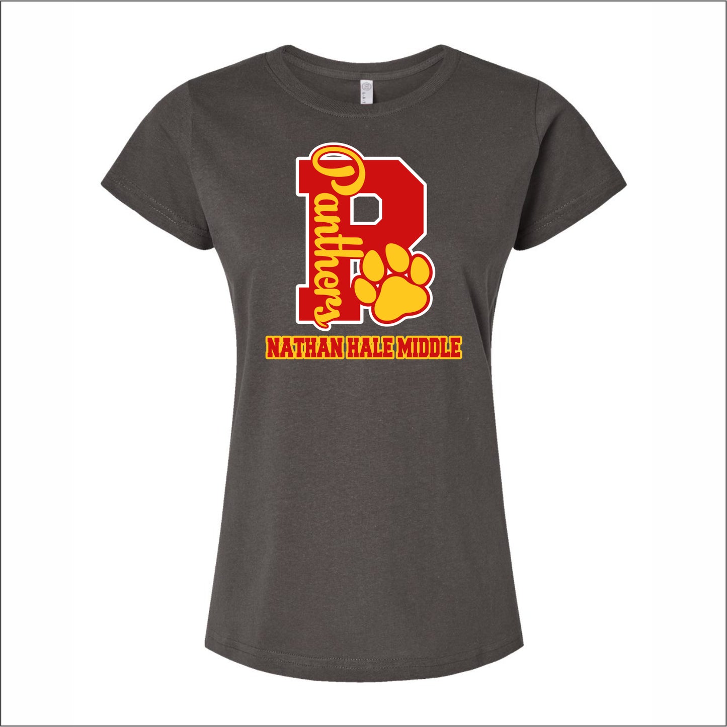 Nathan Hale MS Ladies Fine Jersey T-shirt - Design A