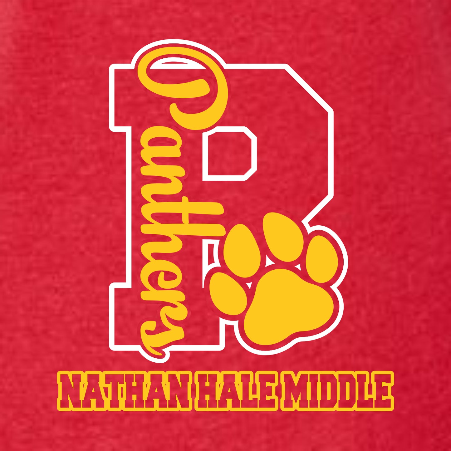 Nathan Hale MS Ladies Vintage Football Tee
