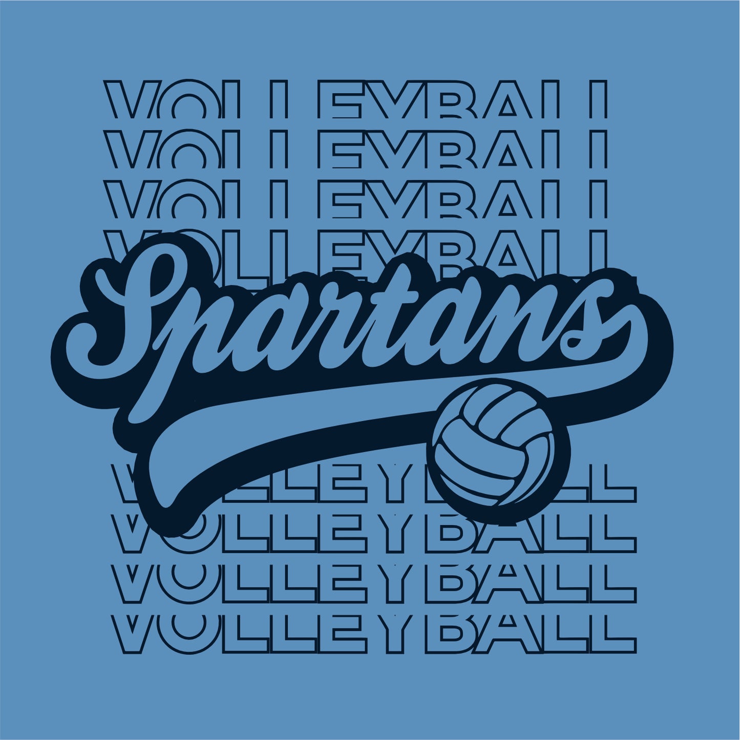 OMS Volleyball Tri-blend T-shirt - Des. B