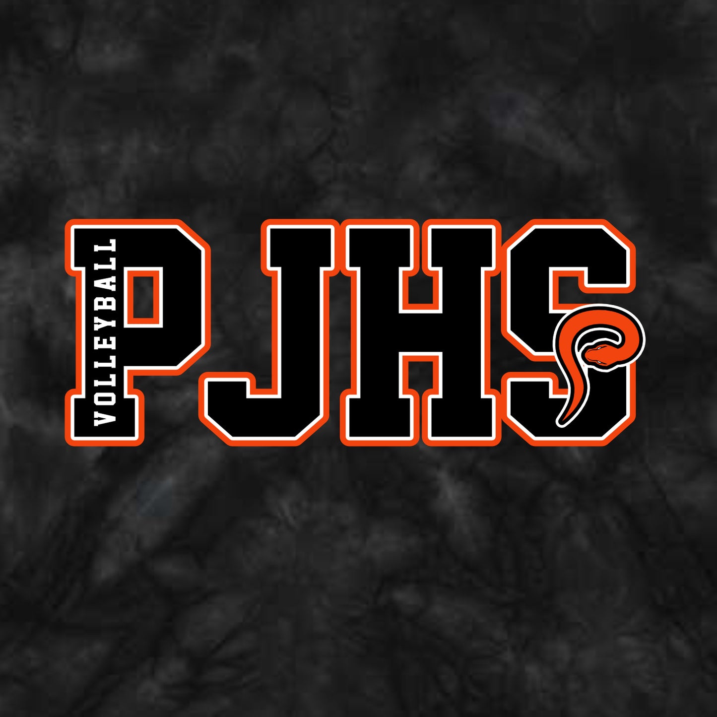 PJHS Volleyball Crystal Tie-Dye Hoodie