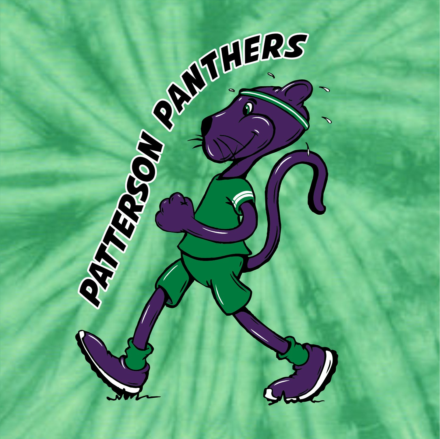 Patterson Panthers Tie-Dye T-shirt - Des. B