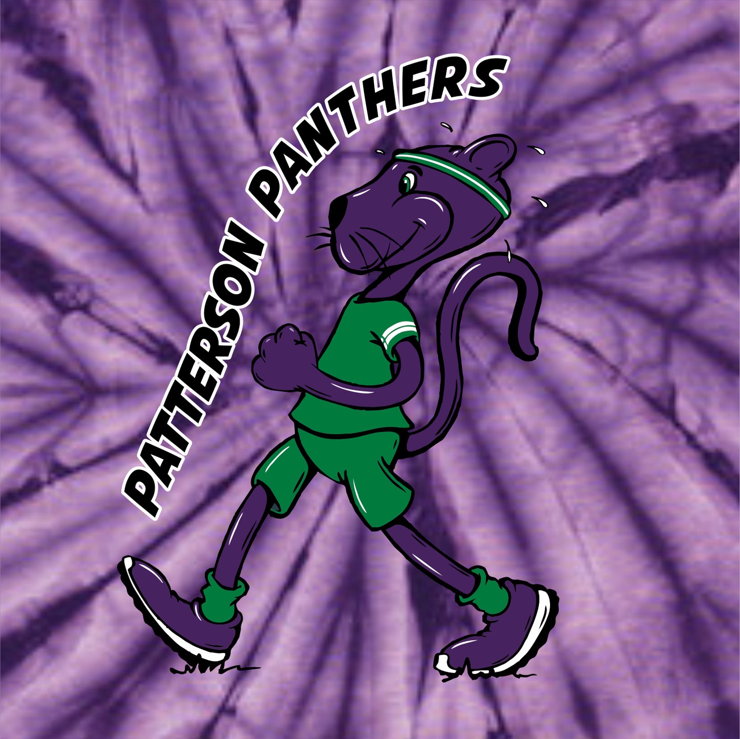 Patterson Panthers Tie-Dye T-shirt - Des. B