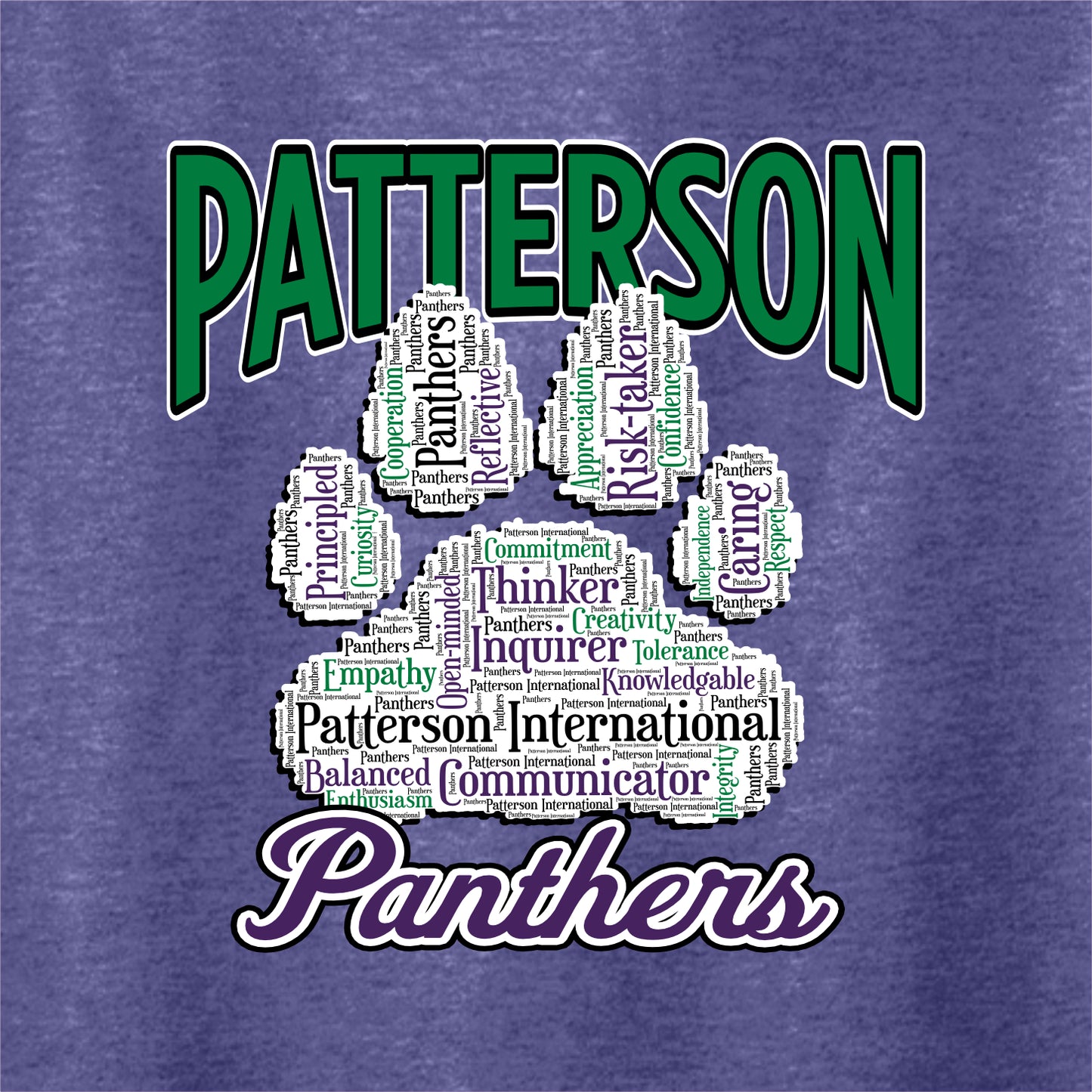 Patterson Panthers Short Sleeve T-shirt - Des. A
