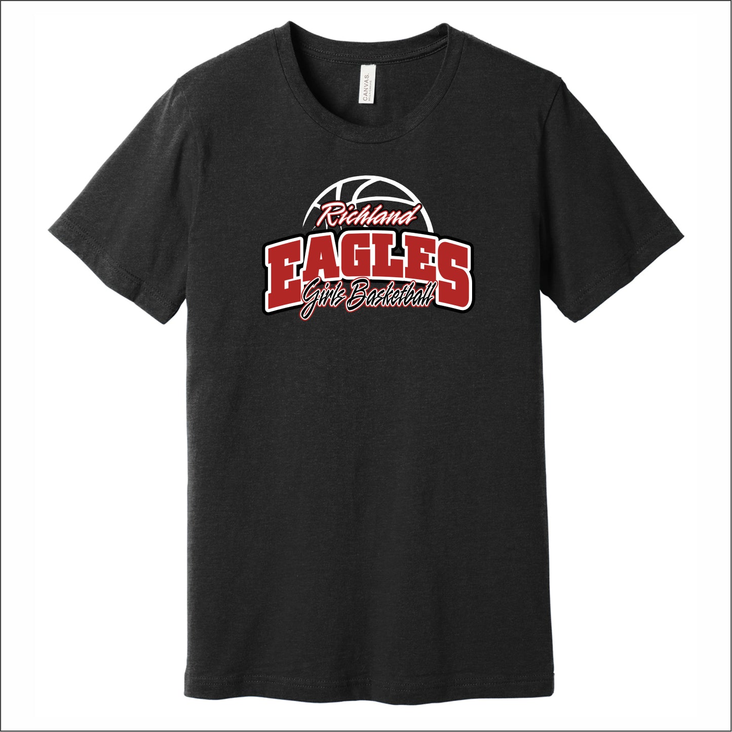 Richland Girls Basketball Heathered Soft Jersey T-shirt