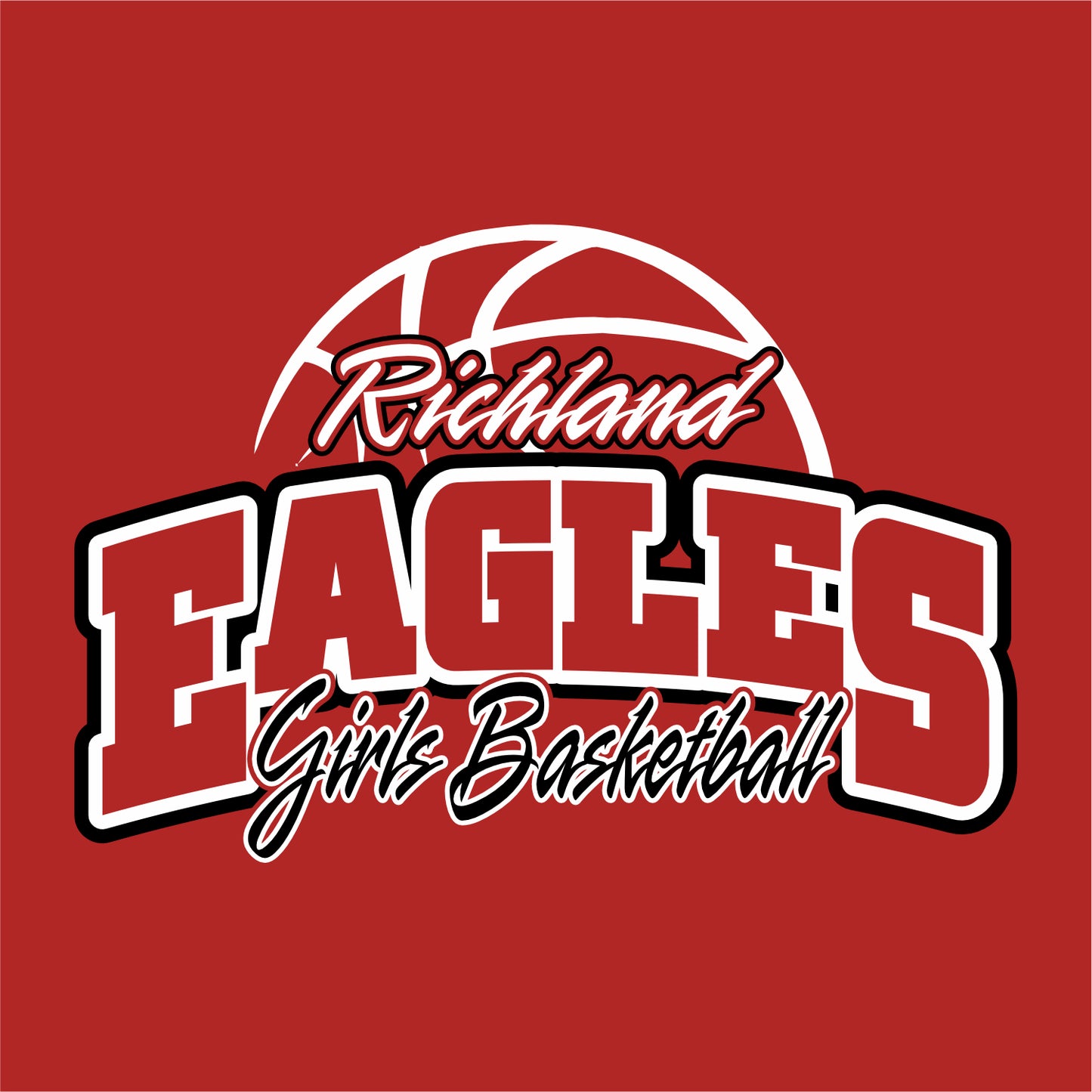 Richland Girls Basketball Long Sleeve T-shirt