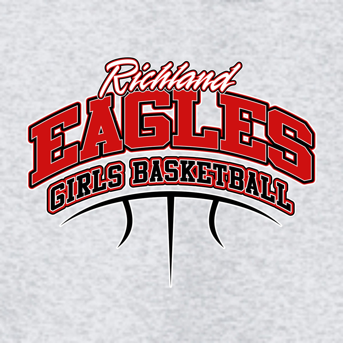 Richland Girls Basketball Hooded Sweatshirt