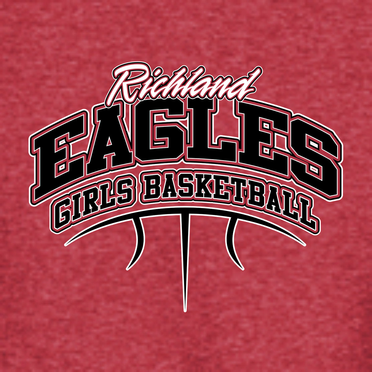 Richland Girls Basketball Crewneck Sweatshirt