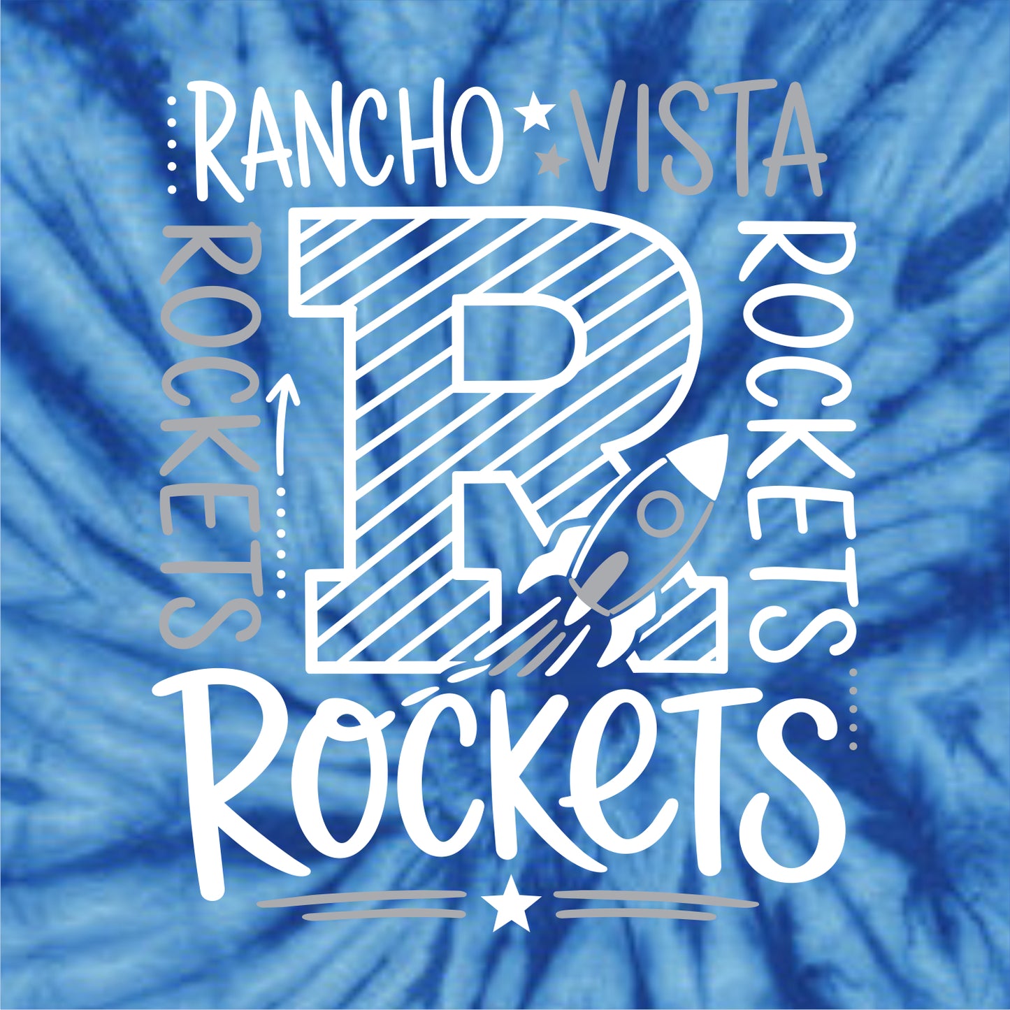 Rancho Vista Elem Tie-Dye T-shirt - Des. B