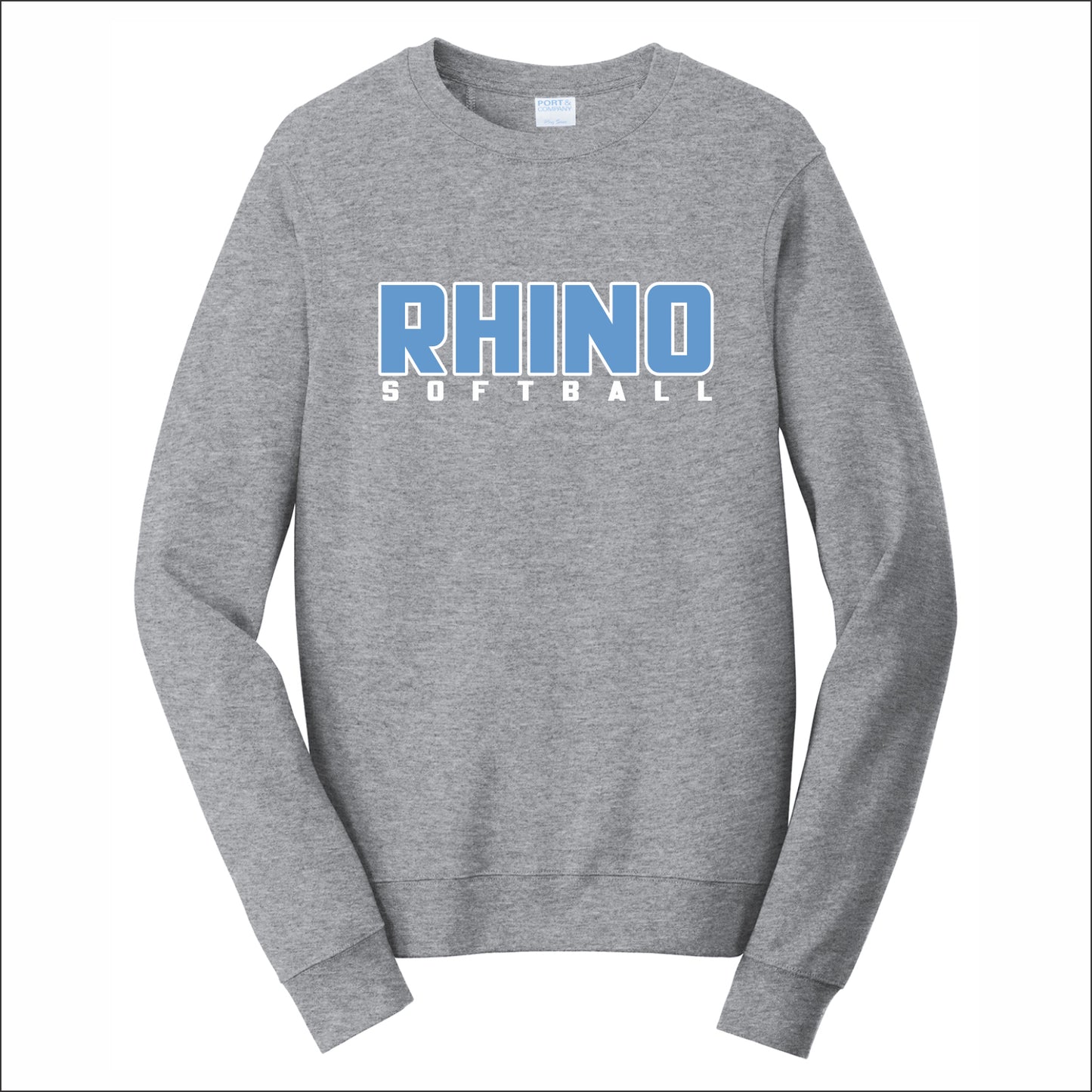 Rhino Softball Fan Favorite 80/20 Crewneck Sweatshirt