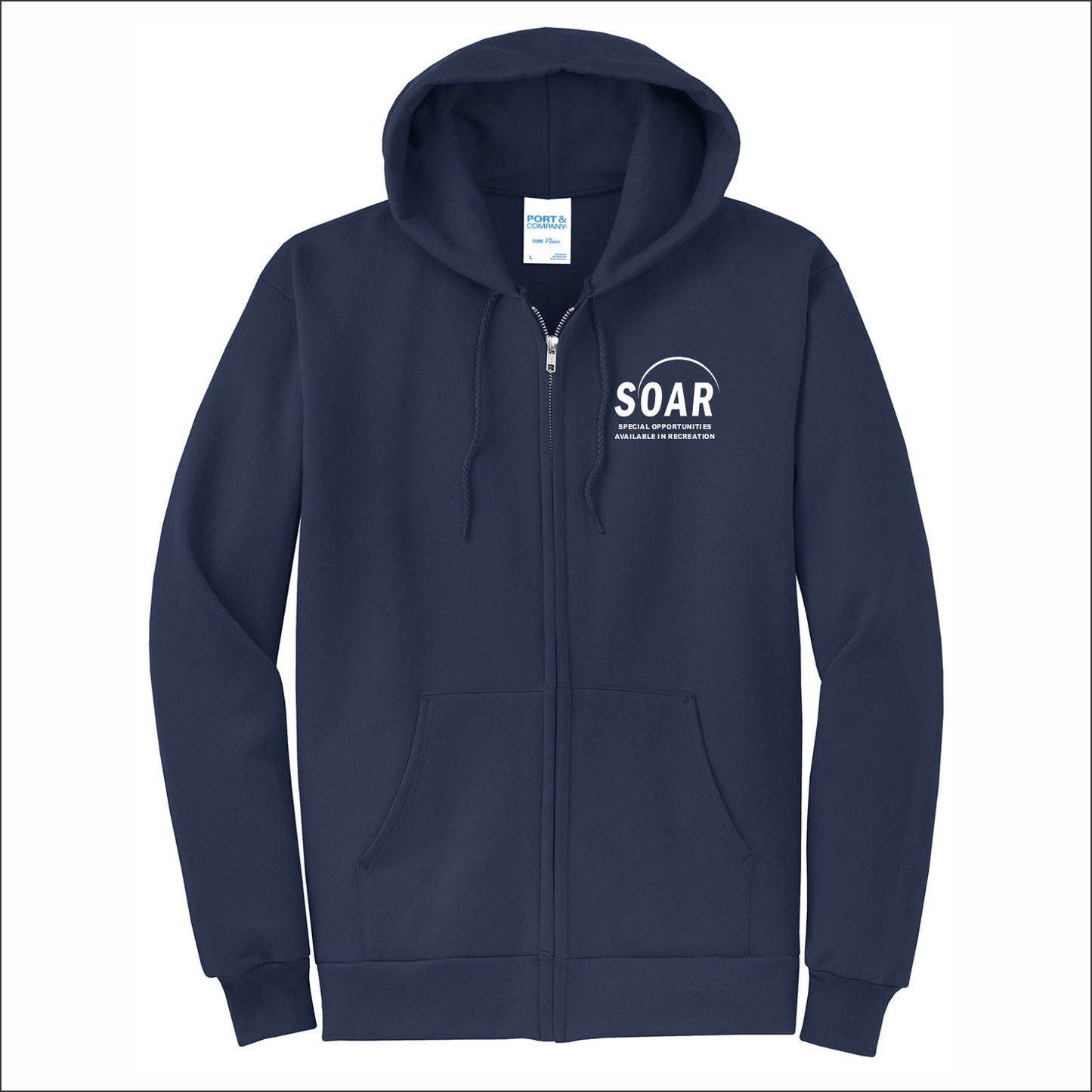SOAR Full-Zip Hooded Sweatshirt - Design D