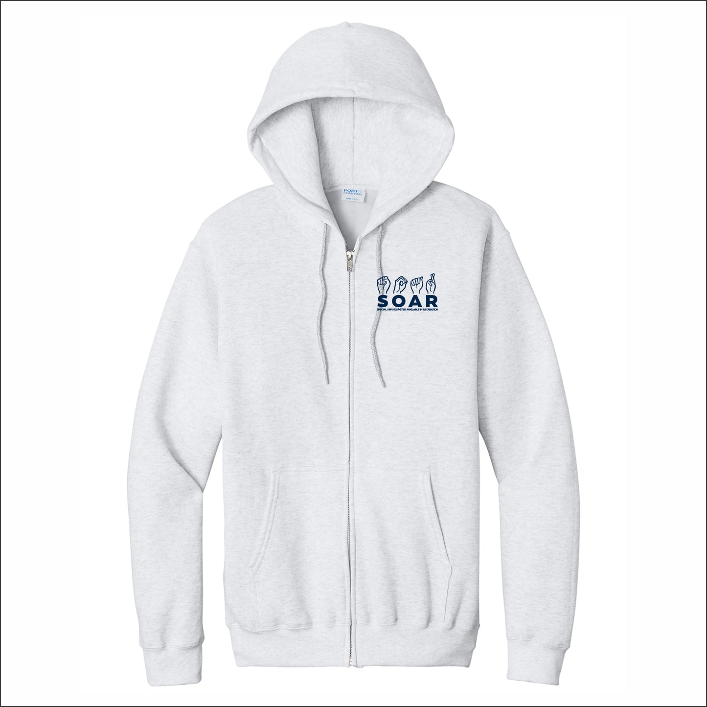 SOAR Full-Zip Hooded Sweatshirt - Design E
