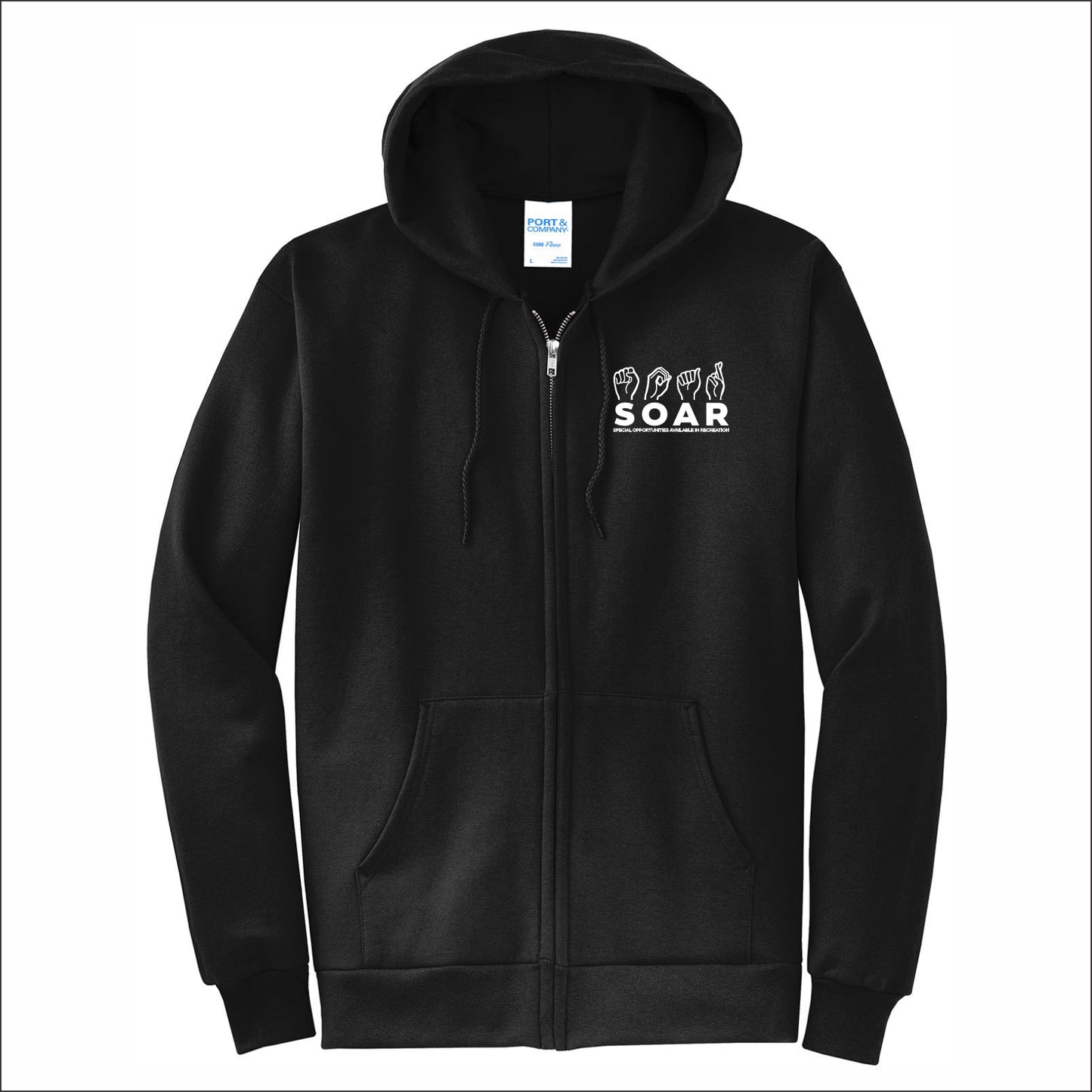SOAR Full-Zip Hooded Sweatshirt - Design E