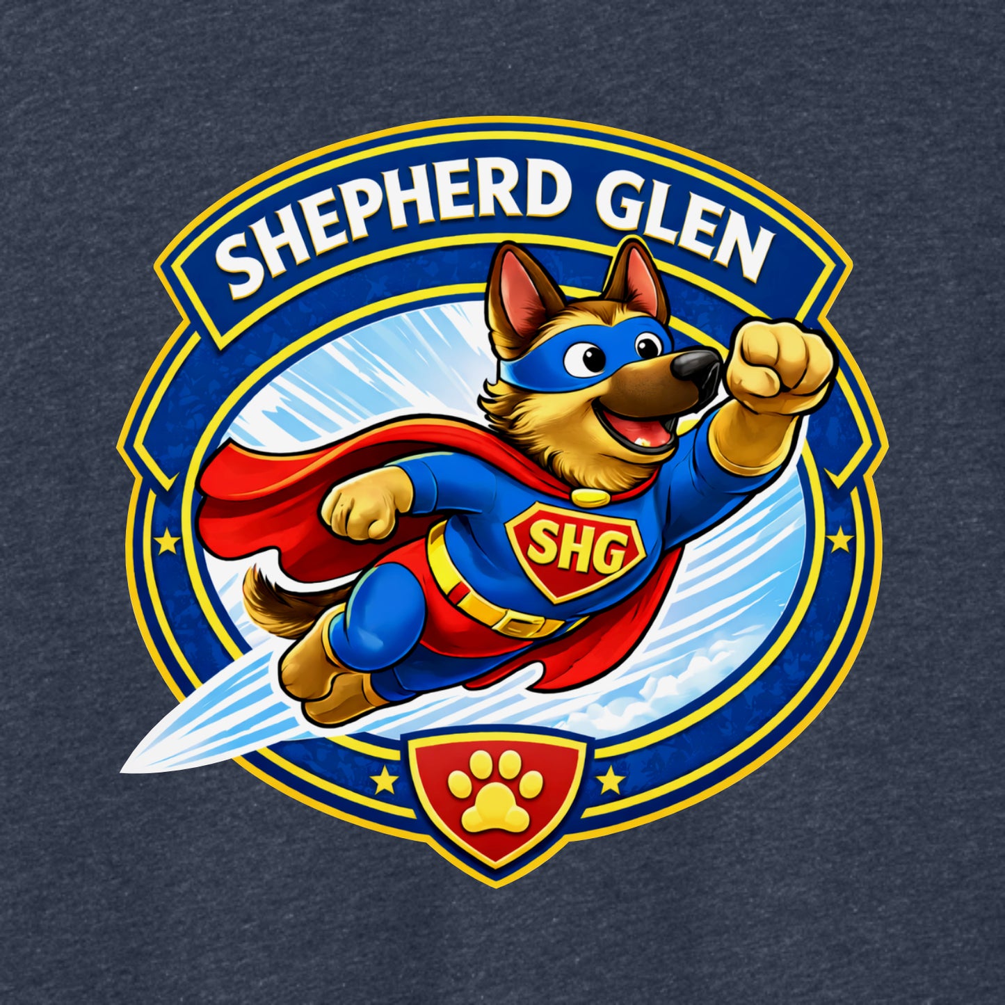 Shepherd Glen Elementary Heathered Soft Jersey T-shirt - Des. A
