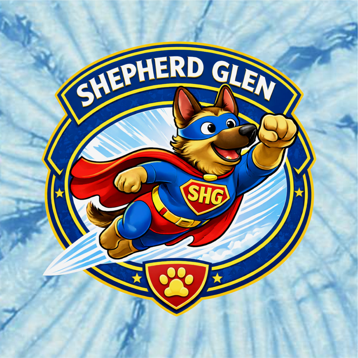 Shepherd Glen Elementary Spider Tie-Dye T-shirt - Des. A