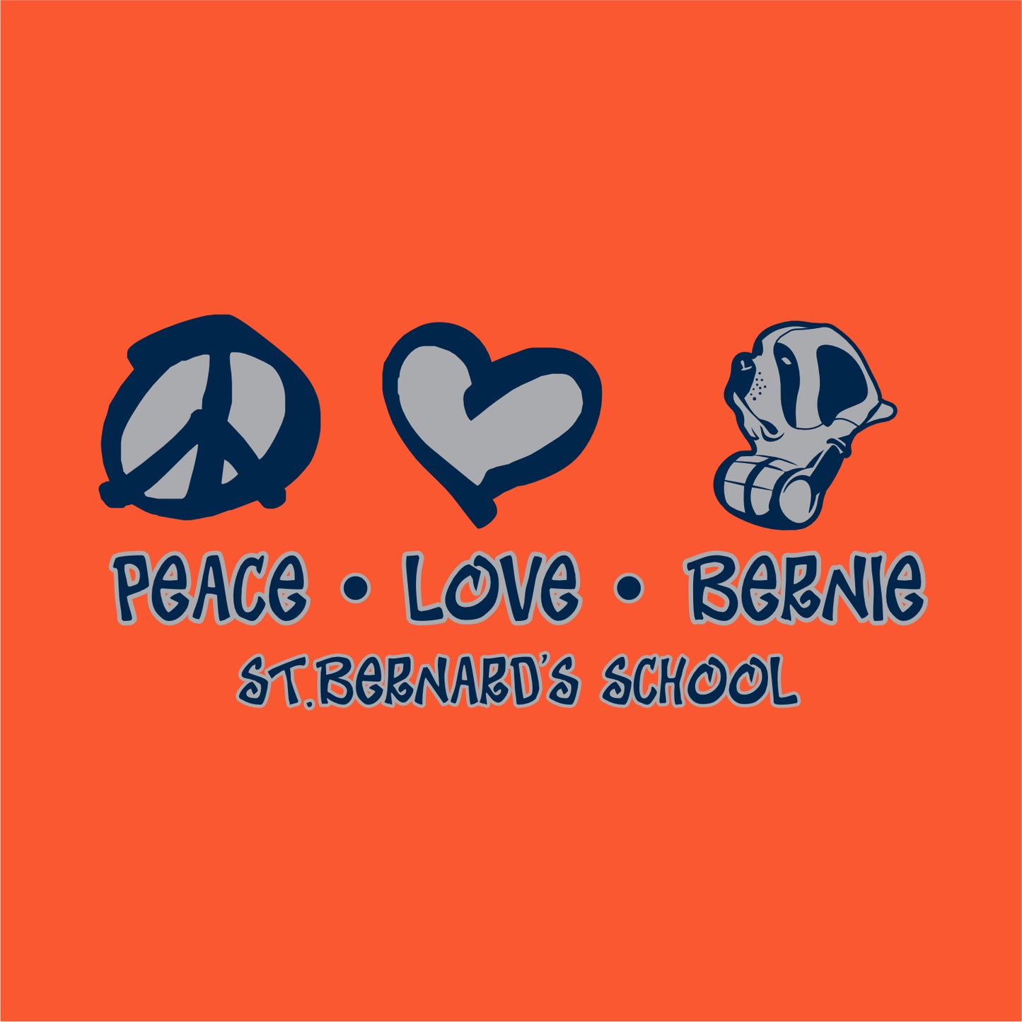 St. Bernard's School Short Sleeve T-shirt - Des. B