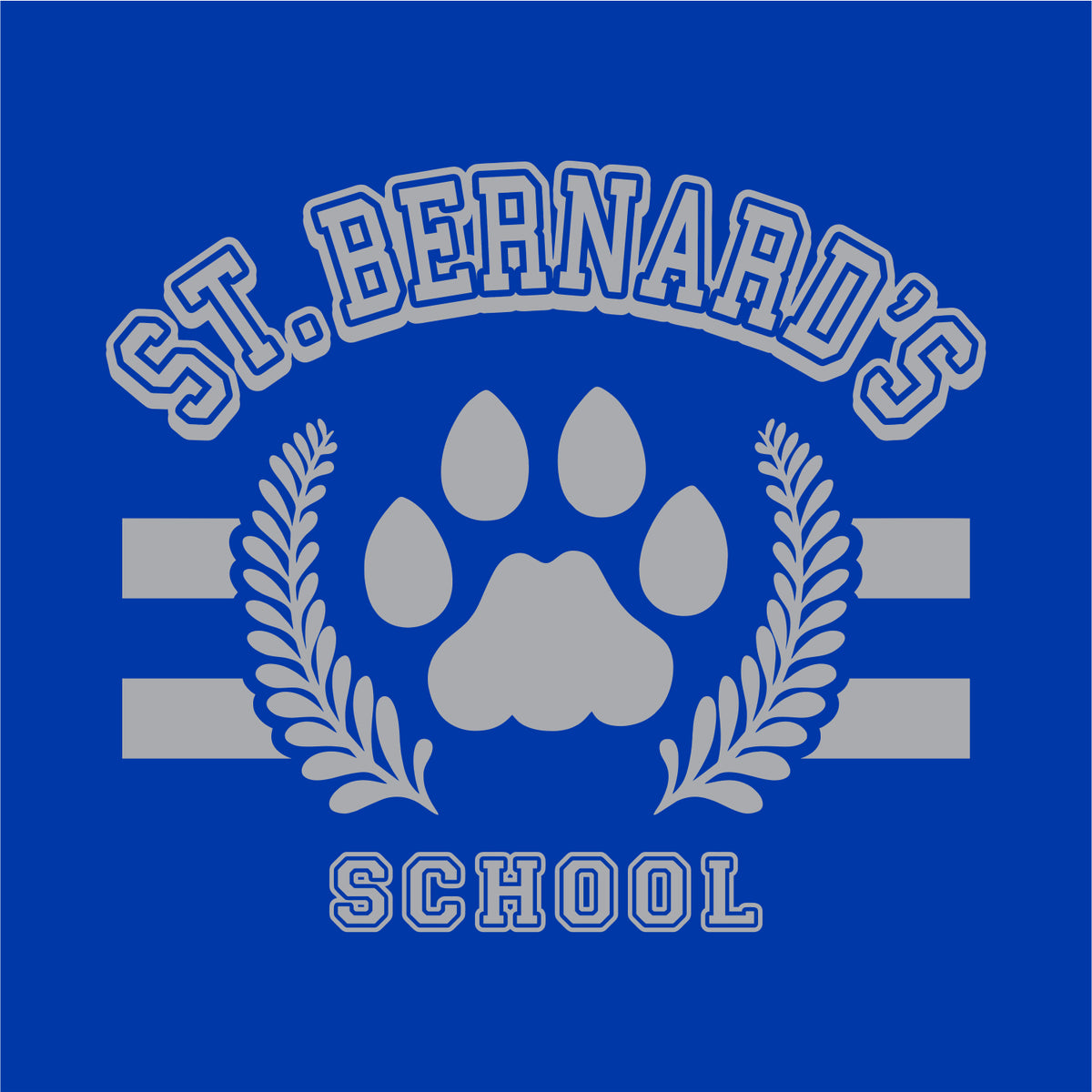 St. Bernard's School Performance United V-Neck T-shirt - Des. A