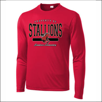 Sundown Elementary Performance Long Sleeve T-shirt