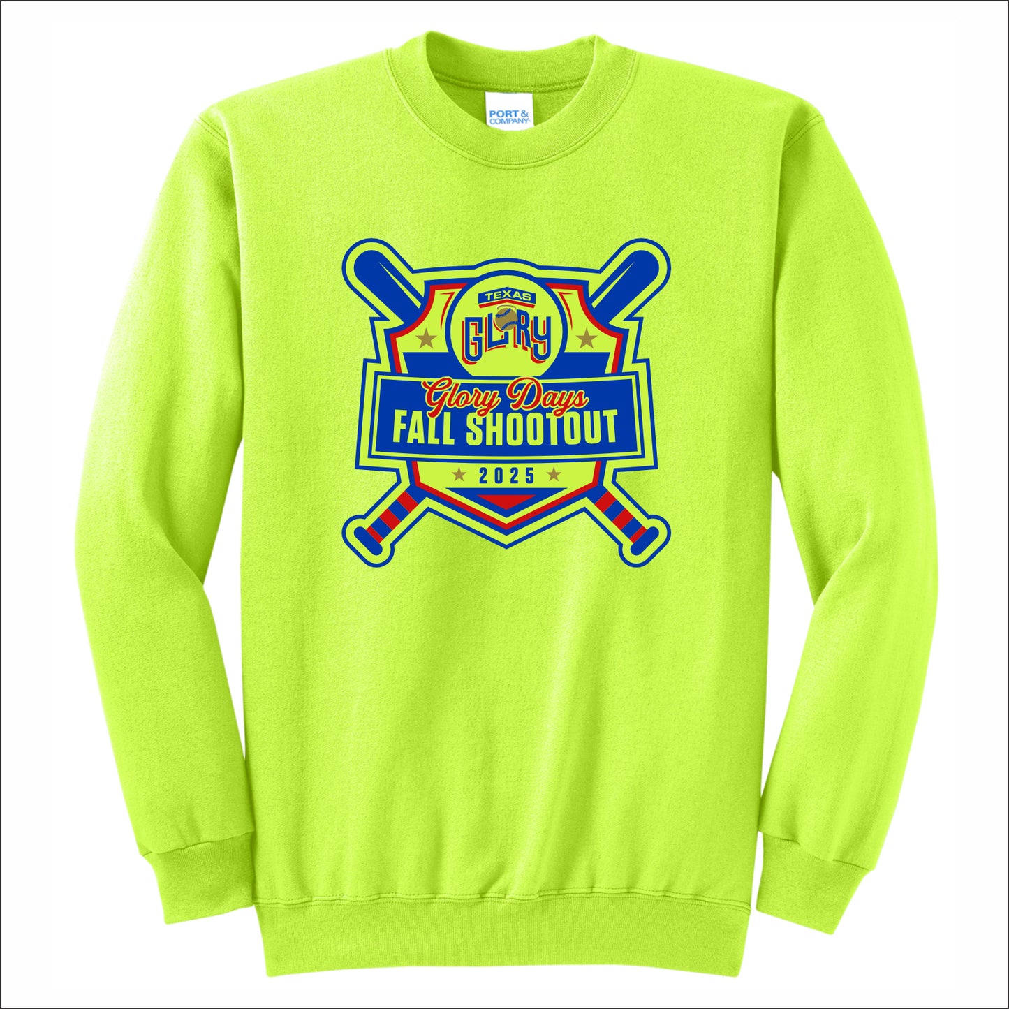 Texas Glory Softball Crewneck Sweatshirt