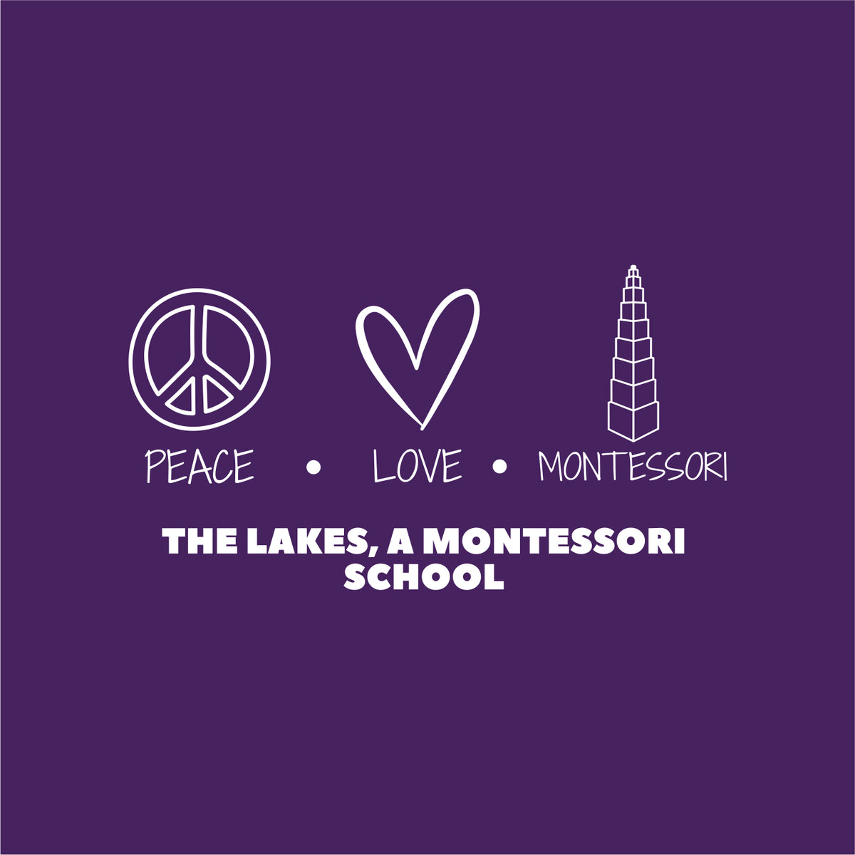 The Lakes Montessori Long Sleeve T-shirt - Des. B