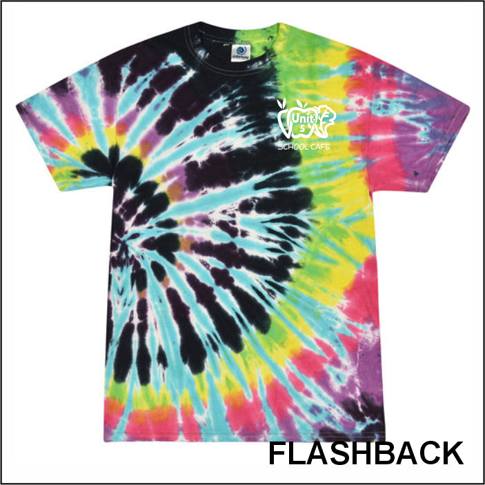 Unit 5 Food Service Multicolor Tie-Dye T-shirt