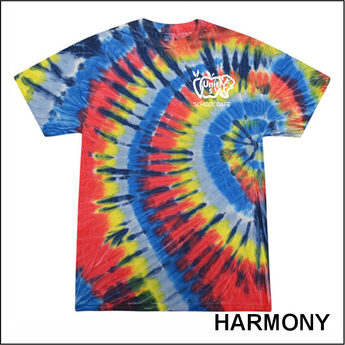 Unit 5 Food Service Multicolor Tie-Dye T-shirt