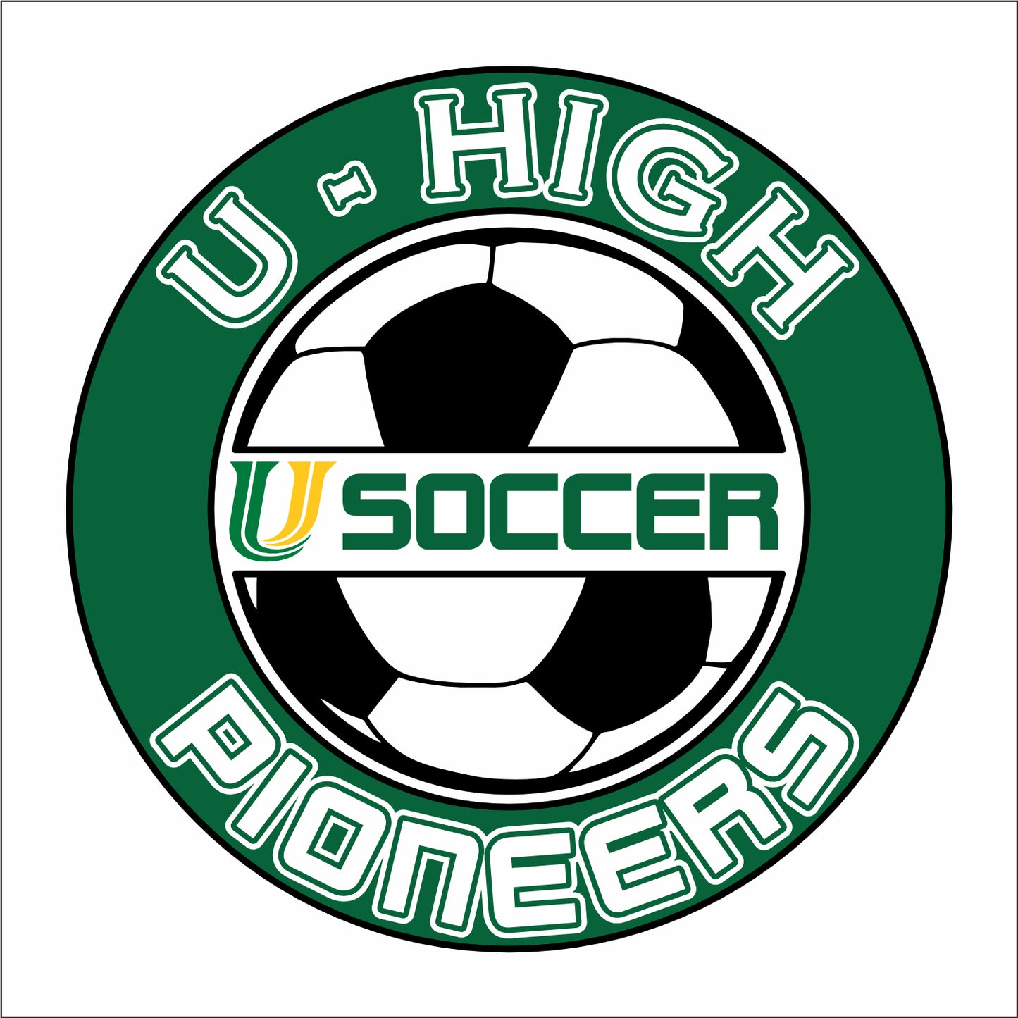 U-High Boys Soccer Allmade Ladies V-Neck Tee