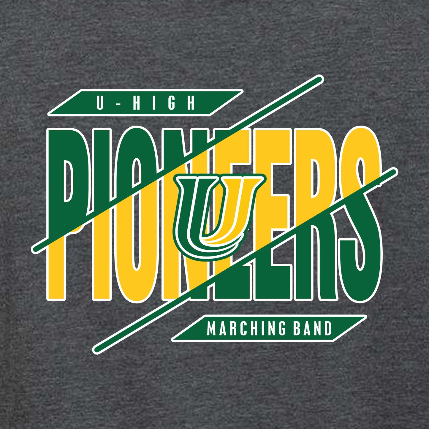 U-High Marching Band Ladies Relaxed Vintage Wash Tee