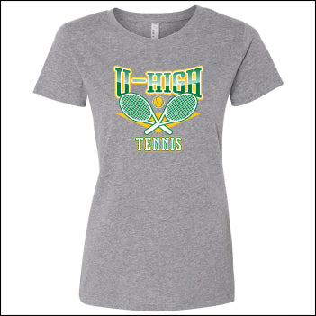 U-High Girls Tennis Ladies Fine Jersey T-shirt