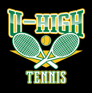 U-High Girls Tennis Ladies V-Neck T-shirt