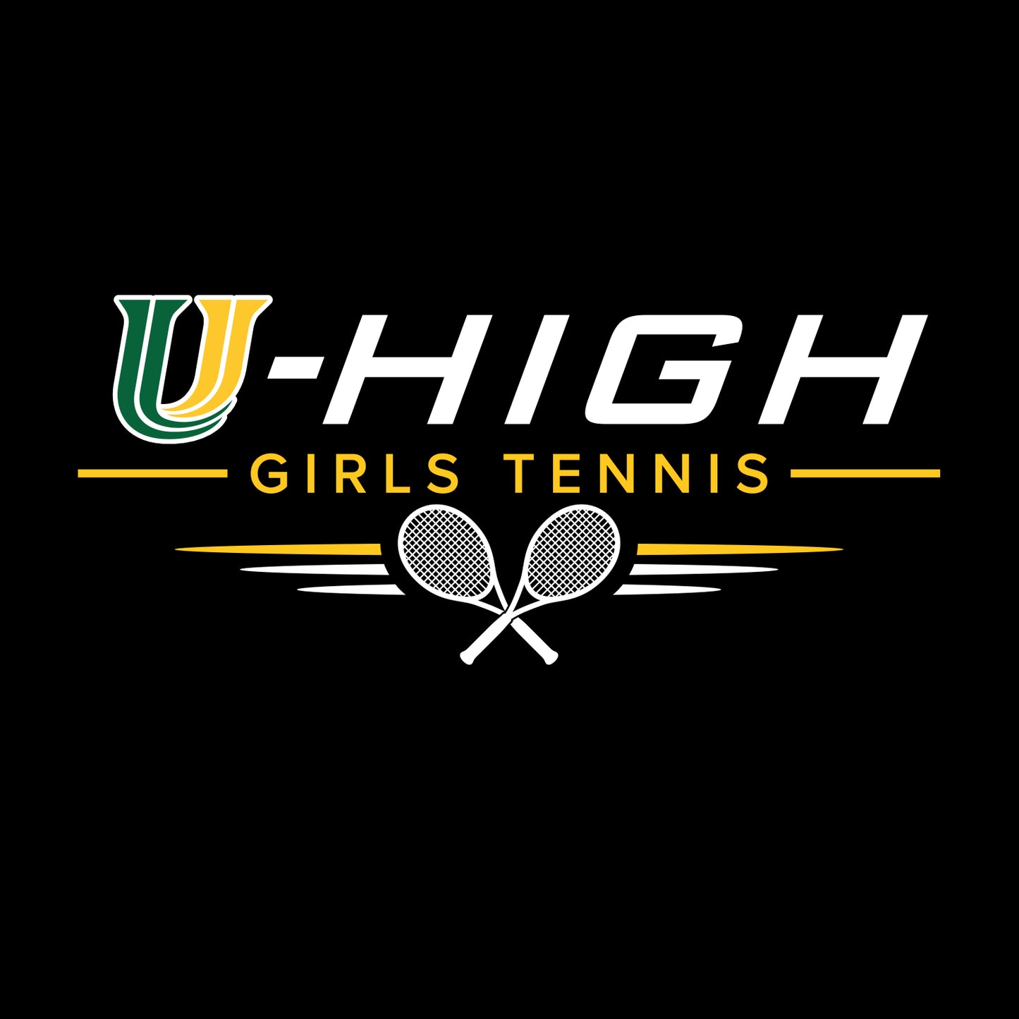U-High Girls Tennis Soft Jersey Short Sleeve T-shirt