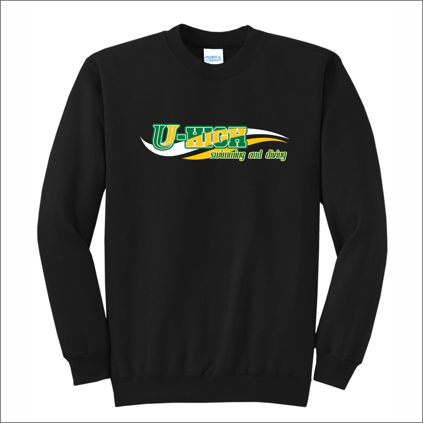 U-High Swim & Dive Crewneck Sweatshirt - Des. A