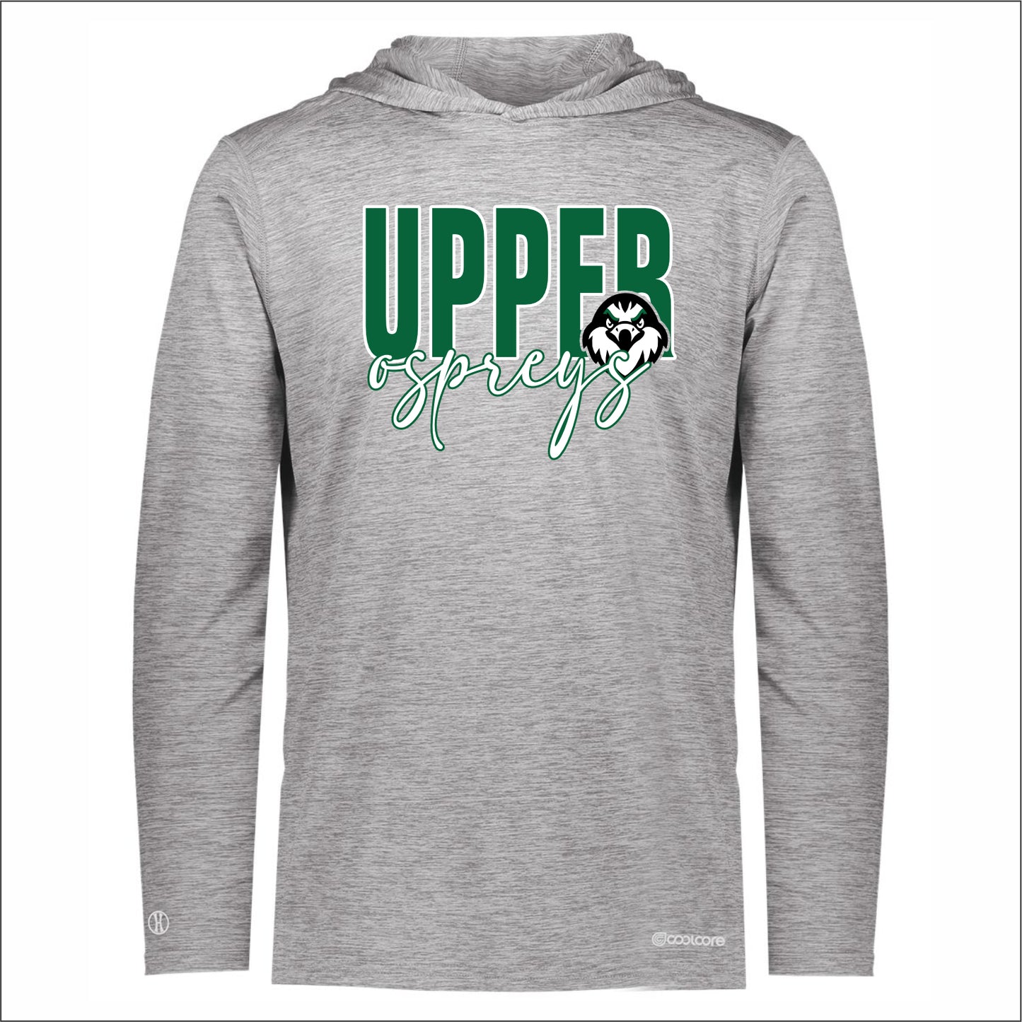 Upper Twp Middle Electrify Performance Hooded Long Slv T