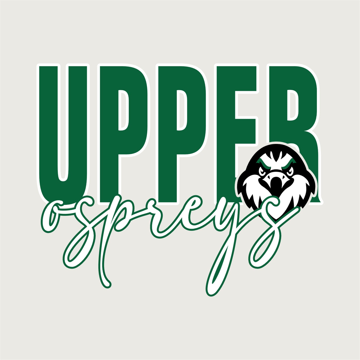 Upper Twp Middle Ladies Striped Sleeves Crewneck Sweatshirt