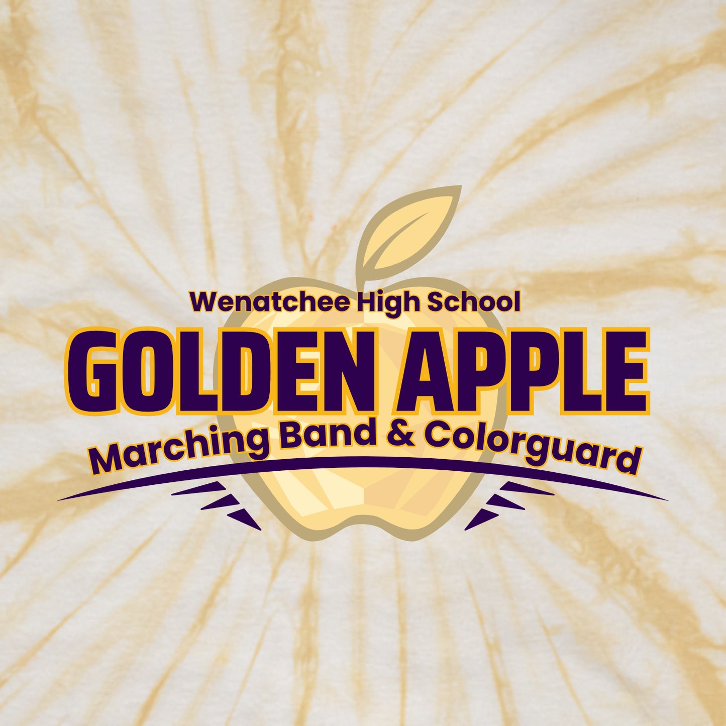 Wenatchee HS Band Spider Tie-Dye T-shirt