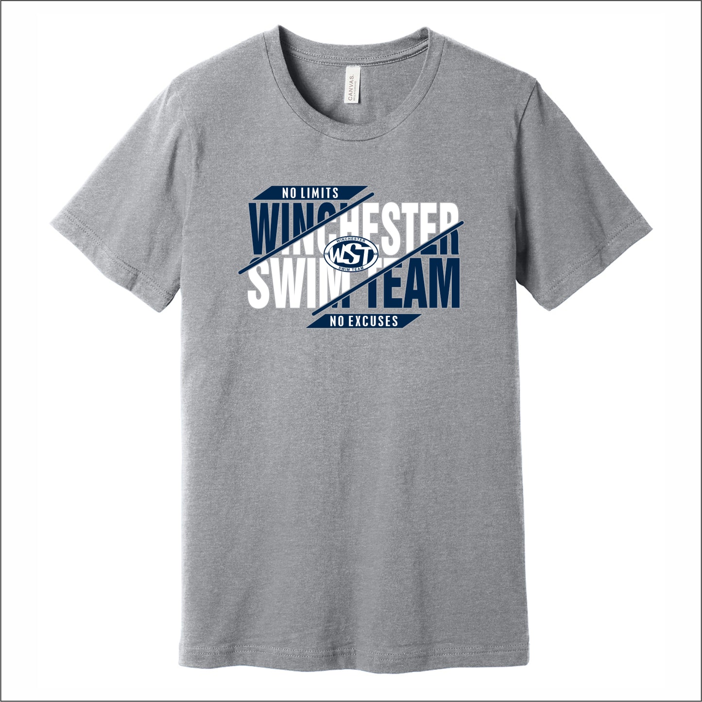 Winchester Swim Team Heathered Soft Jersey T-shirt