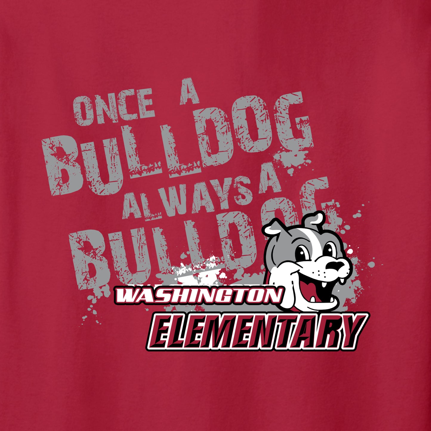 Washington Elem CA Full-Zip Hooded Sweatshirt - Design A
