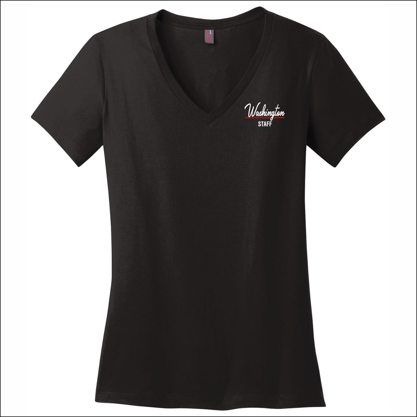 Washington Bulldogs Staff CA Ladies Perfect V-Neck T-shirt