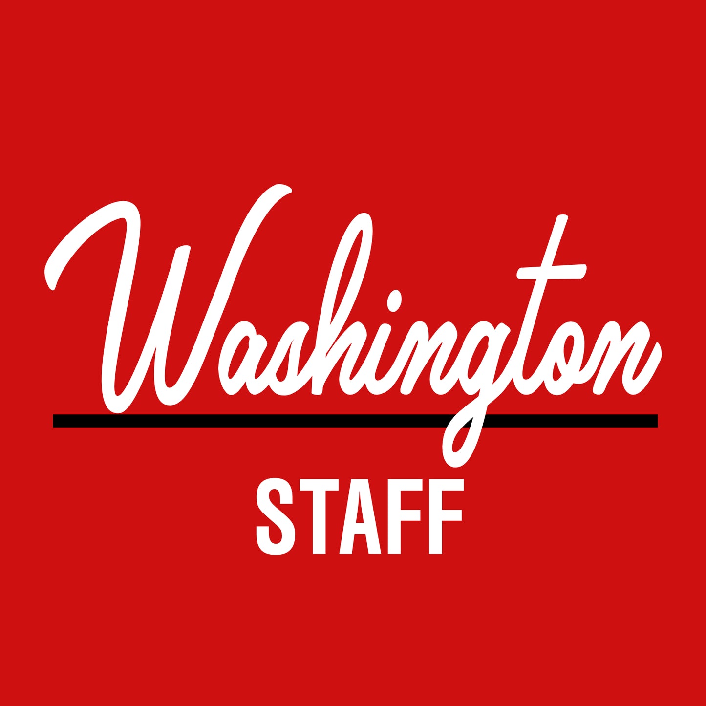 Washington Bulldogs Staff CA Ladies Perfect V-Neck T-shirt