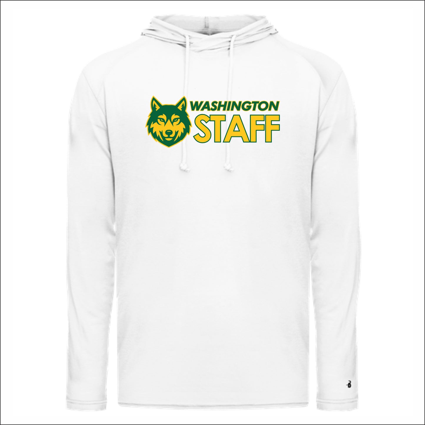 Washington Wolves Staff Triblend Hooded Long Sleeve Tee
