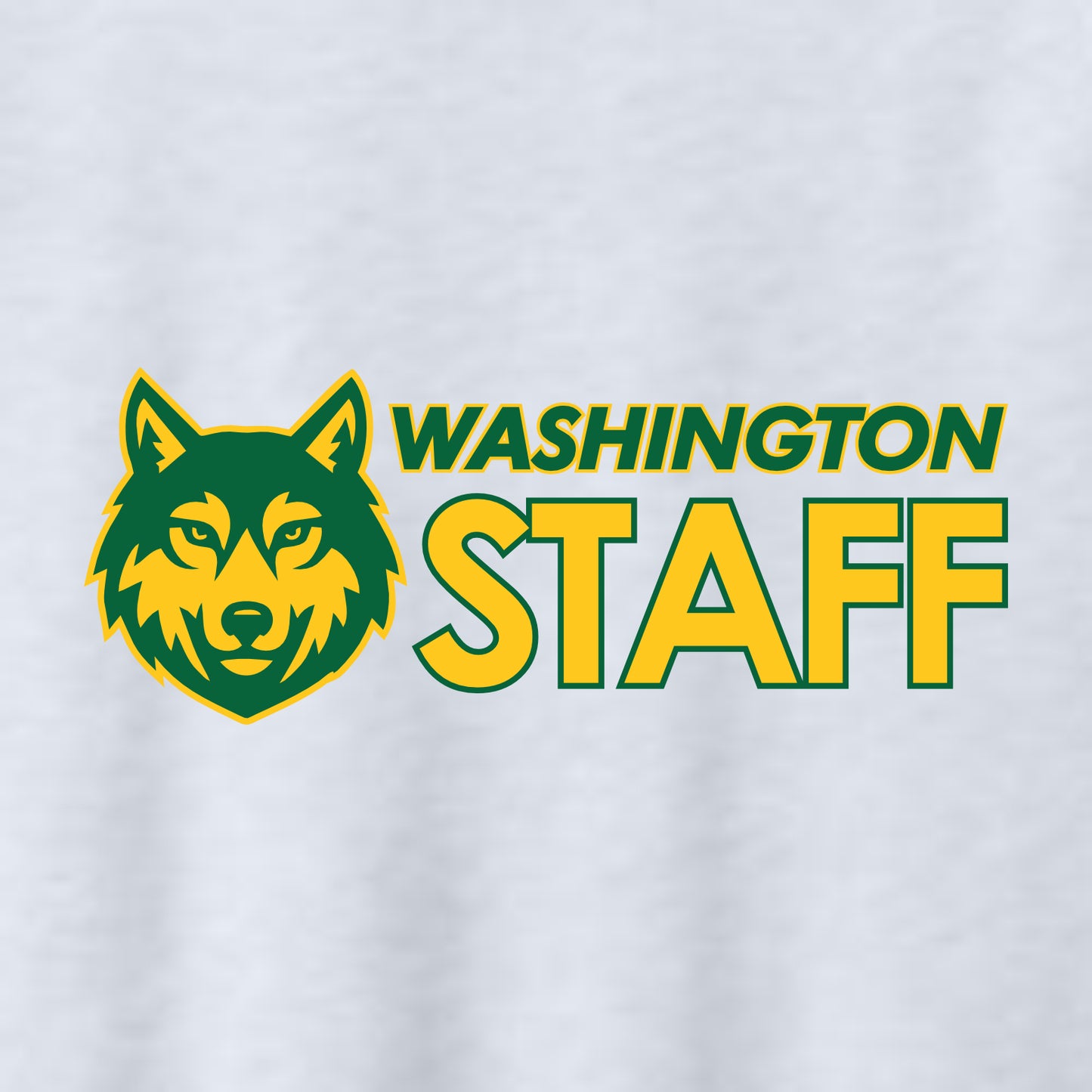 Washington Wolves Staff Sponge Fleece Raglan Crewneck Sweatshirt