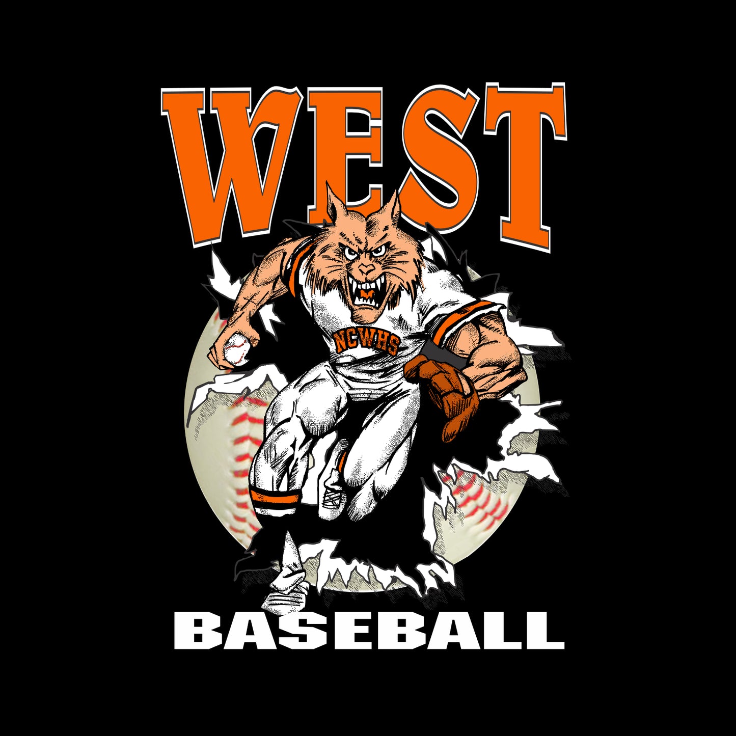 NCWHS Baseball Sweatpants Joggers with pockets