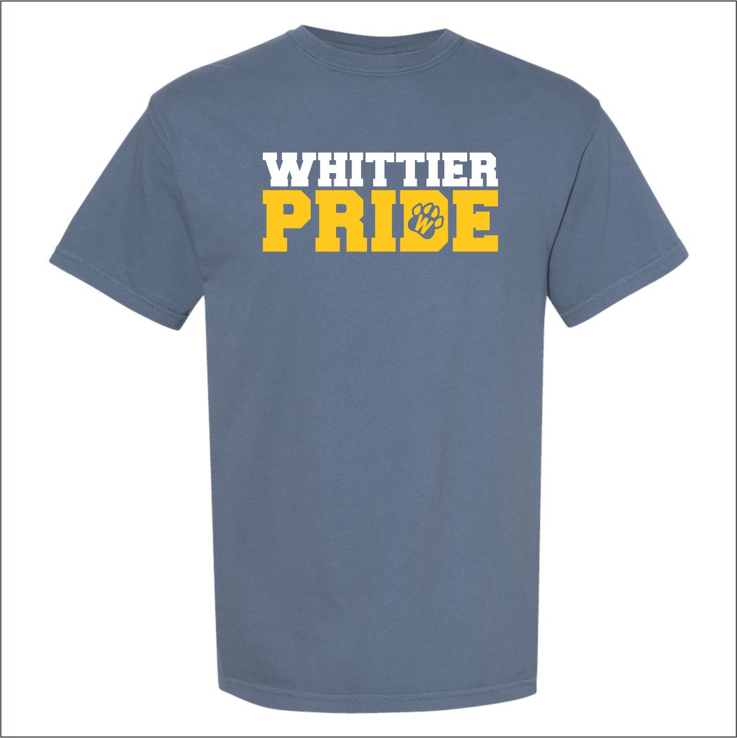 Whittier Elementary Pigment Dye T-shirt - Des. A