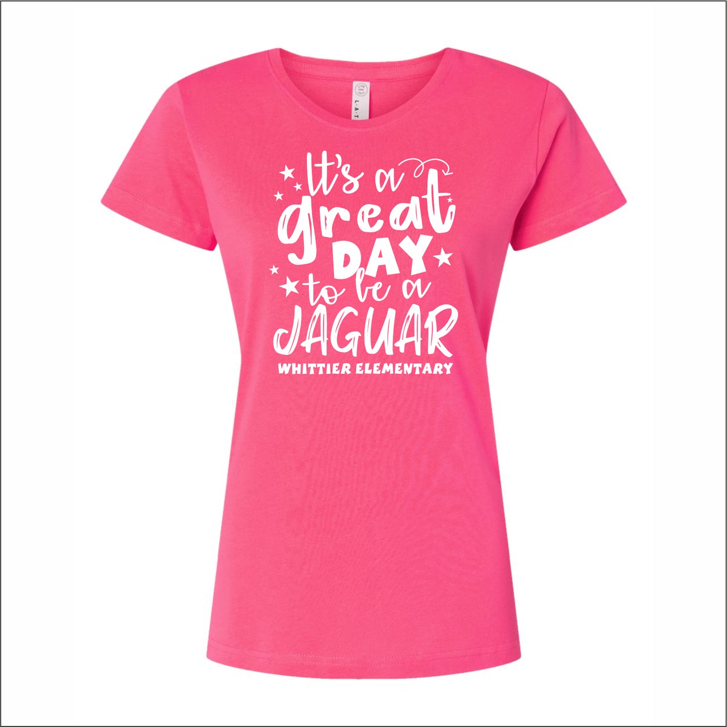 Whittier Elementary Ladies Fine Jersey T-shirt - Des. D