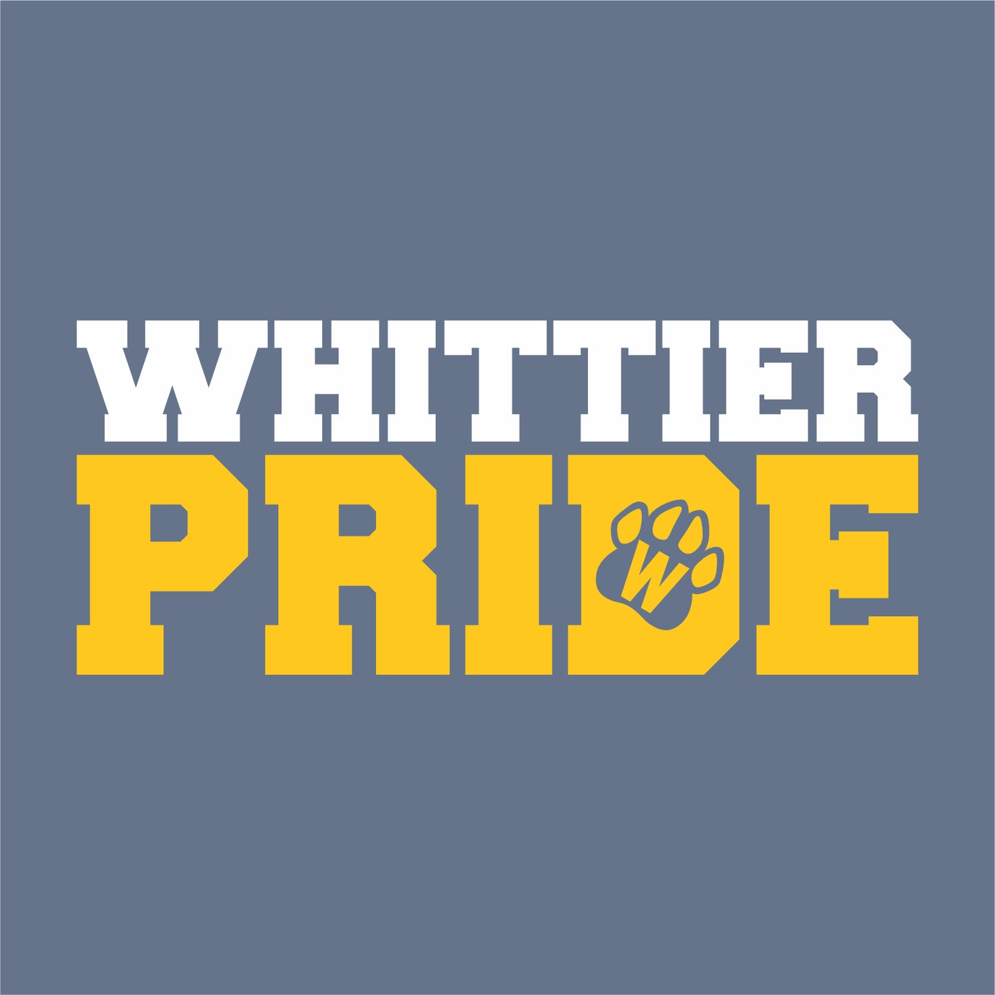 Whittier Elementary Pigment Dye T-shirt - Des. A