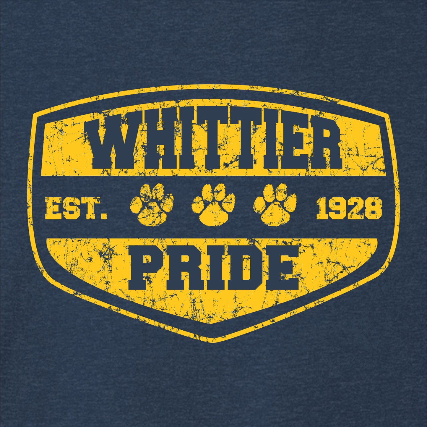 Whittier Elementary Heathered Soft Jersey Short Sleeve T-shirt