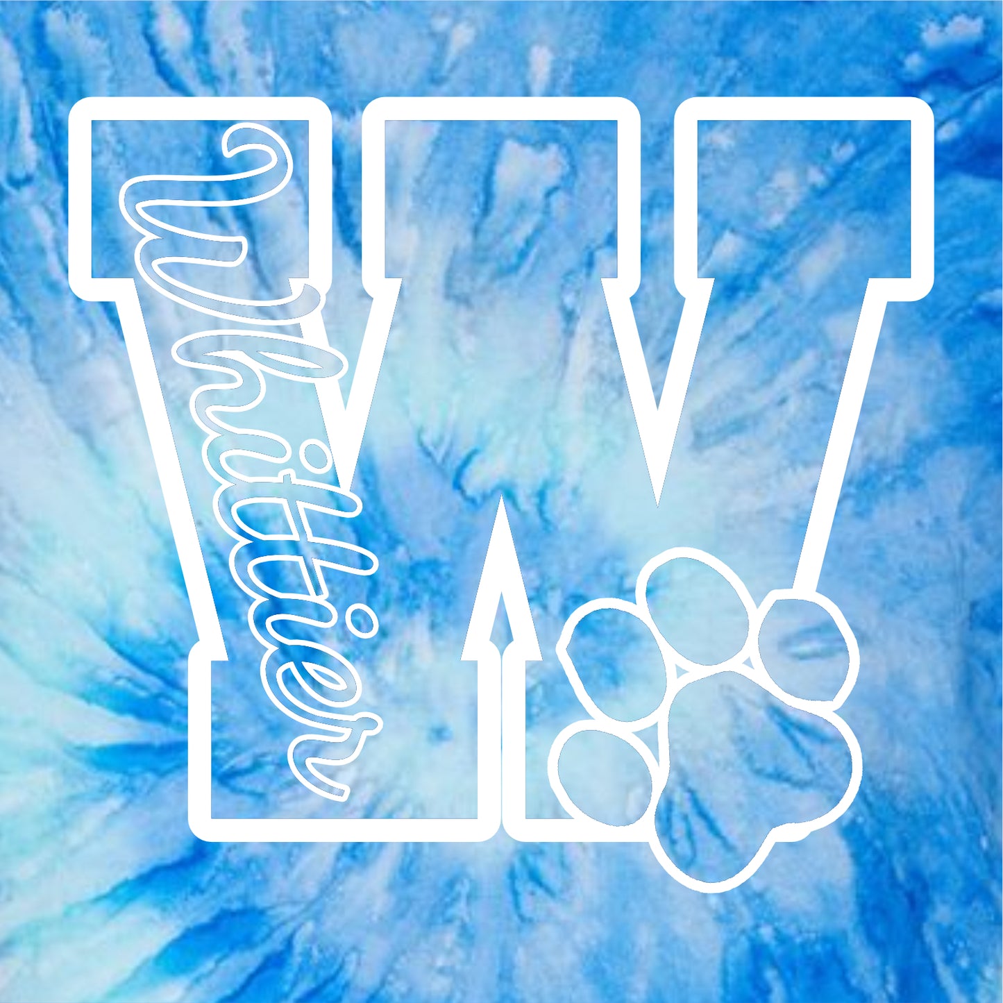 Whittier Elementary Tie-Dye T-shirt - Des. C